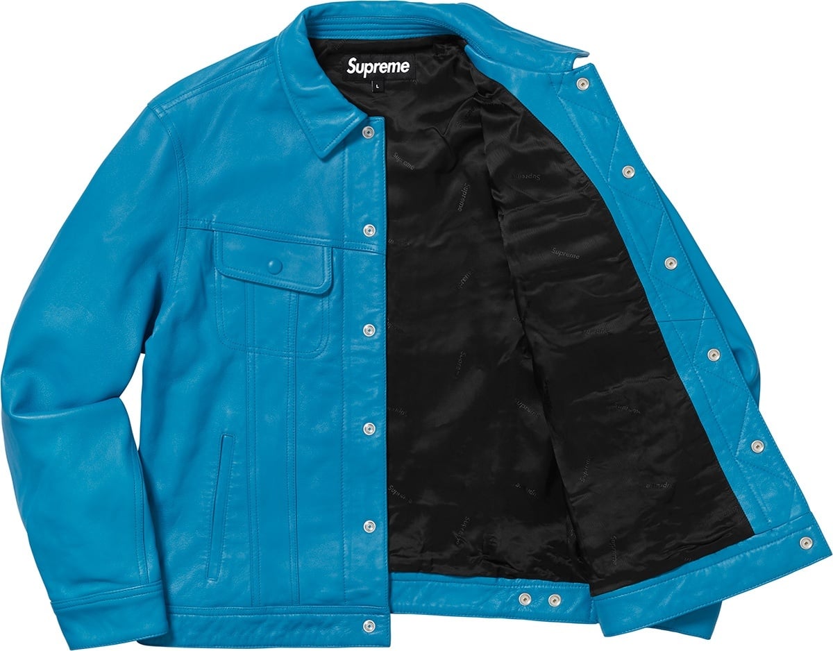 Leather Trucker Jacket view 11